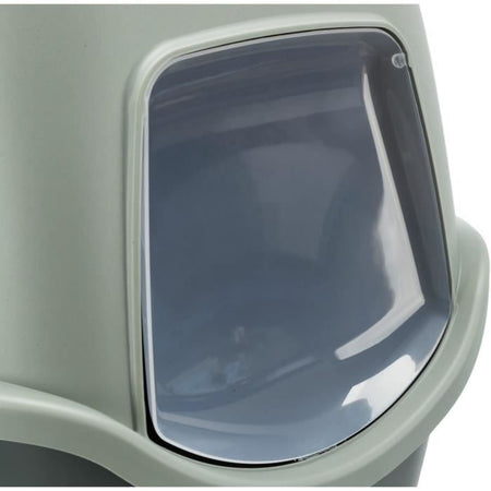 TRIXIE Cassetta igienica Vico - Coperchio - Riciclato - 40  40  56 cm - Antracite e grigio-verde