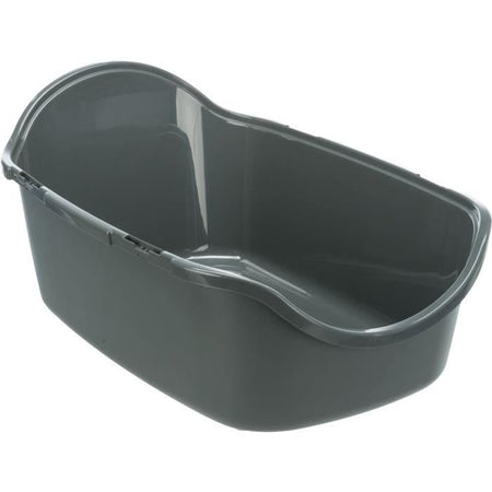TRIXIE Cassetta igienica Vico - Coperchio - Riciclato - 40  40  56 cm - Antracite e grigio-verde
