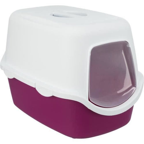 TRIXIE Cassetta igienica Vico - Coperchio - 40  40  56 cm - Bacca e bianco