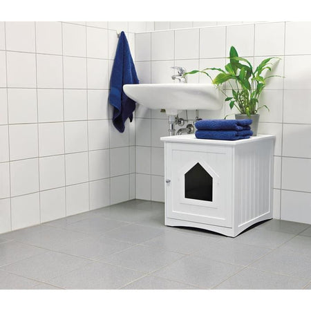 TRIXIE Cabina WC - 49x51x51cm - Bianco - Per cat