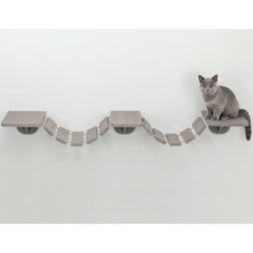 TRIXIE Scala da arrampicata per montaggio a parete - 150 x 30 cm - Tortora - Per gatti