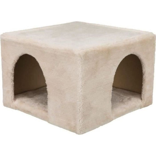 Accogliente rifugio in peluche - 36  25  36 cm - Beige - Per conigli e piccoli roditori