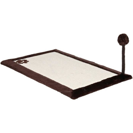 Tiragraffi con giocattolo - TRIXIE - Tappetino in sisal / Peluche - 70 x 45 cm - Naturale / Marrone