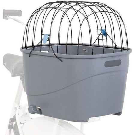 TRIXIE Portapacchi in plastica e metallo - 36 x 47 x 46 cm - Grigio - Per cane