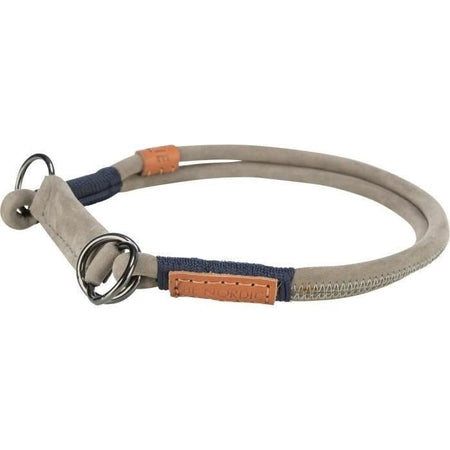 Collare semi-strozzo TRIXIE BE NORDIC - Pelle - L-XL 55 cm -  10 mm - Grigio