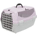 TRIXIE Box da trasporto Capri 2 - XSS - 37 x 34 x 55 cm - Grigio chiaro e viola - Per cani