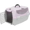 TRIXIE Box da trasporto Capri 2 - XSS - 37 x 34 x 55 cm - Grigio chiaro e viola - Per cani