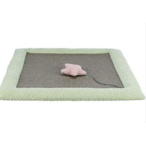 Tappetino tiragraffi Junior - TRIXIE - 47 x 47 cm - Grigio / Menta