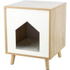 Rifugio - TRIXIE - Isa - Effetto legno - 40 x 50 x 40 cm - Marrone chiaro / Bianco