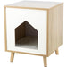 Rifugio - TRIXIE - Isa - Effetto legno - 40 x 50 x 40 cm - Marrone chiaro / Bianco