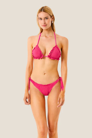 Bikini triangolo e slip annodato Color Lurex | 4GIVENESS