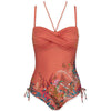 Triumph Costume Intero da Donna Botanical Leaf OPD 10207931 S78 - Passarelli Biancheria