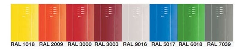 Armadio porta bagagli, valigie e trolley con base in polipropilene a 4 vani colorati cm. 100x50x190h