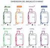 Armadio porta bagagli, valigie e trolley con base in polipropilene a 4 vani colorati cm. 100x50x190h
