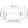 Tromba Cromata 24V. 12/20Mt