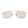 PETER AND MAY TT9 Mini Machine Sunglasses in Brushed Silver Light Brown da uomo