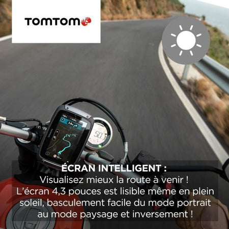 TomTom GPS per moto RIDER 550 Premium Pack - 4,3 pollici, mappa del mondo, TomTom Traffic, avvisi sulle zone di pericolo, chiamate in vivavoce