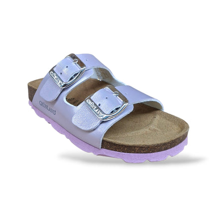 Ciabatta Bio Sughero Bambine e Ragazze Grunland Junior Luce Glicine – Sottopiede Sughero EVA