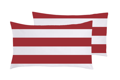 Set 2 federe coppia di federe stampa digitale 100% cotone Made in Italy RIGA MAXI BORDEAUX (Copia)