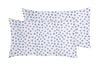 Set Copripiumino federe parure Copripiumino Stampa Digitale 100% Cotone, Made in Italy  DOT MINI CELESTE