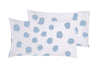 Set copripiumino federe parure copripiumino stampa digitale 100% cotone Made in Italy DOT MAXI CELESTE