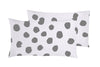 Set Copripiumino federe parure Copripiumino Stampa Digitale 100% Cotone, Made in Italy DOT MAXI GRIGIO