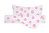 Set Copripiumino federe parure Copripiumino Stampa Digitale 100% Cotone, Made in Italy DOT MAXI ROSA
