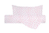 Set Copripiumino federe parure Copripiumino Stampa Digitale 100% Cotone, Made in Italy DOT MINI ROSA