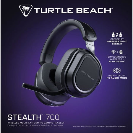 Cuffie da gioco wireless multipiattaforma - TURTLE BEACH - Stealth 700PC (Gen3) - Nero