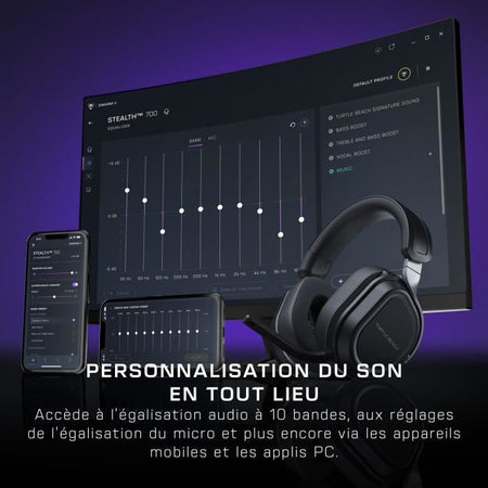 Cuffie da gioco wireless multipiattaforma - TURTLE BEACH - Stealth 700PC (Gen3) - Nero