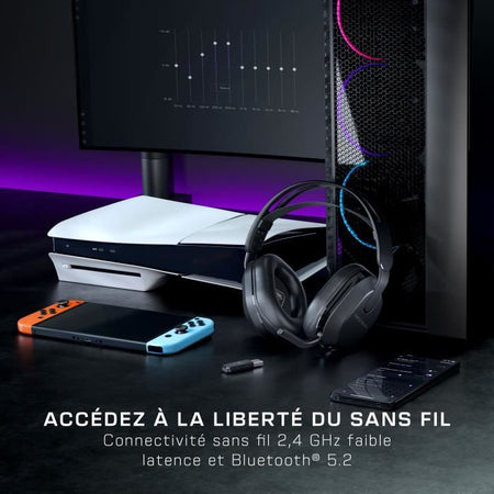 Cuffie da gioco wireless - TURTLE BEACH - Stealth 500 PC - Nere