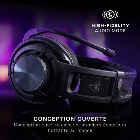 Cuffie da gioco wireless aperte sul retro - TURTLE BEACH - Atlas Air - Per PC - Nere