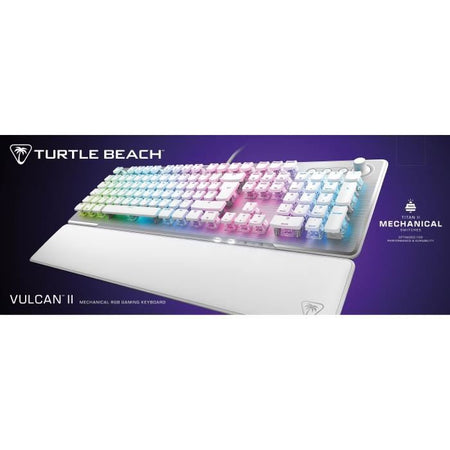 Teclado mecánico para juegos de PC - TURTLE BEACH - TBK-1002-12-FR - Vulcan II - Blanco