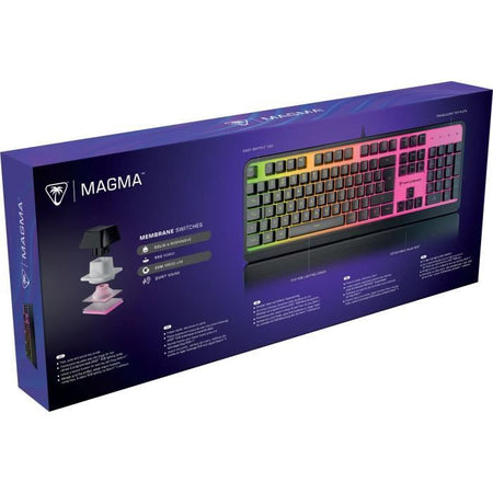 Tastiera da gioco - Turtle Beach Magma - Membrana RGB - Nera, tasti silenziosi, AIMO RGB