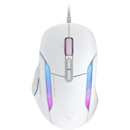 Mouse da gioco wireless - Turtle Beach Kone II - Ultra leggero - Bianco, 26.000 DPI, 23 funzioni personalizzabili