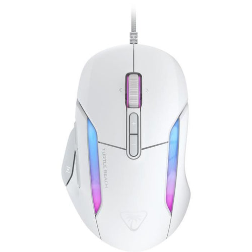 Mouse da gioco wireless - Turtle Beach Kone II - Ultra leggero - Bianco, 26.000 DPI, 23 funzioni personalizzabili