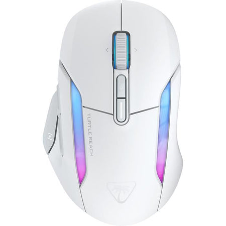 Mouse da gioco wireless - Turtle Beach Kone II Air - Ergonomico - Bianco, Bluetooth, 26.000 DPI, volante 4D