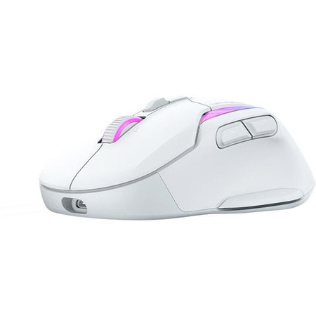 Mouse da gioco wireless - Turtle Beach Kone II Air - Ergonomico - Bianco, Bluetooth, 26.000 DPI, volante 4D