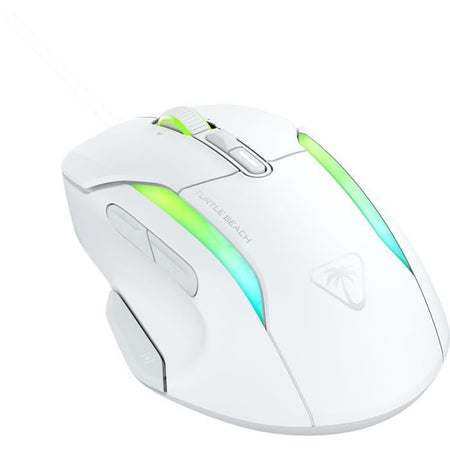 Mouse da gioco wireless - Turtle Beach Kone II Air - Ergonomico - Bianco, Bluetooth, 26.000 DPI, volante 4D