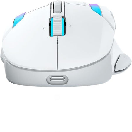 Mouse da gioco wireless - Turtle Beach Kone II Air - Ergonomico - Bianco, Bluetooth, 26.000 DPI, volante 4D