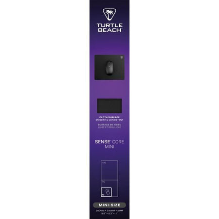 Tappetino per mouse da gioco - Turtle Beach SenseCore Mini - Superficie in microtessuto, bilanciata, confortevole