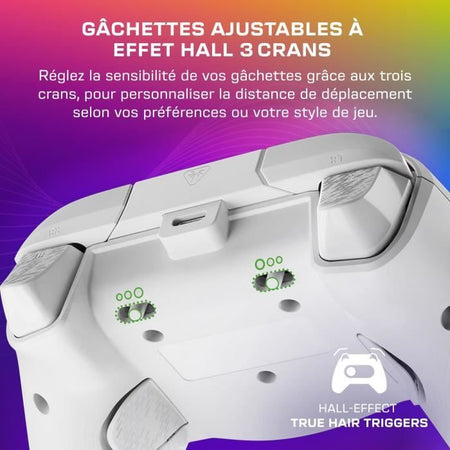 Gamepad - Xbox Series XS, Xbox One e PC - Afterglow Wave - RGB - Cablato - Bianco - TURTLE BEACH