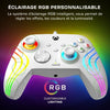 Gamepad - Xbox Series XS, Xbox One e PC - Afterglow Wave - RGB - Cablato - Bianco - TURTLE BEACH