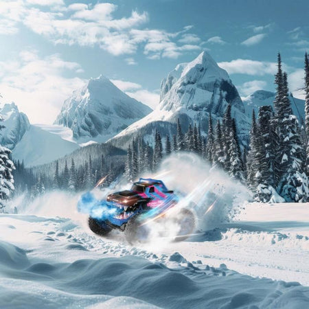 Auto telecomandata - TURBO CHALLENGE - Smashroar TC100 - Opzione fumo - Blu - 1/12 - Batteria ricaricabile e batterie incluse