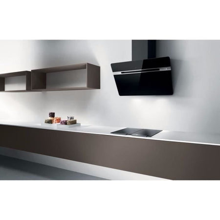 TurboAir thunder 60cm - Cappa aspirante / riciclaggio - 757 m3 aria / h con booster-69 dB con booster-3 velocità-L 60 cm-Nero