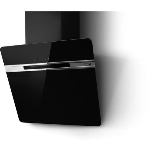 TurboAir thunder 60cm - Cappa aspirante / riciclaggio - 757 m3 aria / h con booster-69 dB con booster-3 velocità-L 60 cm-Nero