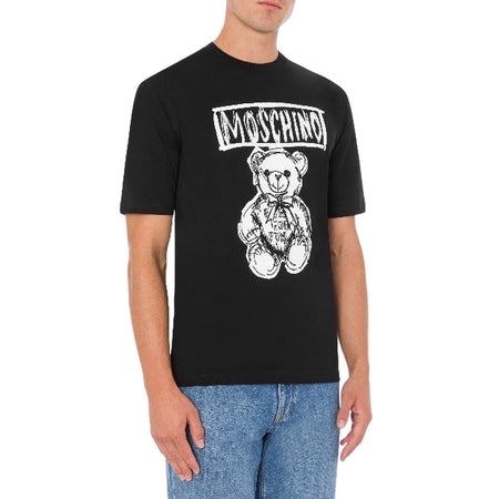 MOSCHINO COUTURE t-shirt uomo moschino couture - t-shirt - nero da uomo