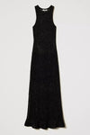 TWINSET | Abito lungo a rete in maglia lurex