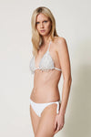 TWINSET | Bikini triangolo e slip con perline pendenti