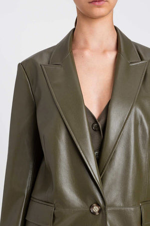 TWINSET | Giacca blazer effetto pelle